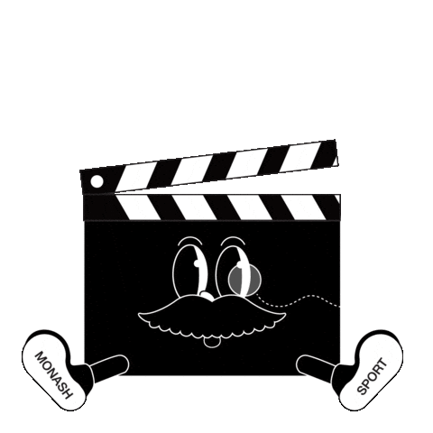 Film Moustache Sticker by Monash Sport