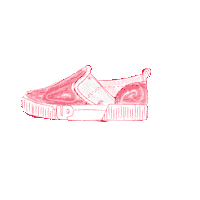 groundupintl illustration artist nyc shoes Sticker