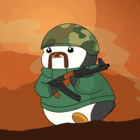 War Fight GIF by Pudgy Penguins