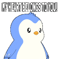 I Love You Flirt Sticker by Pudgy Penguins