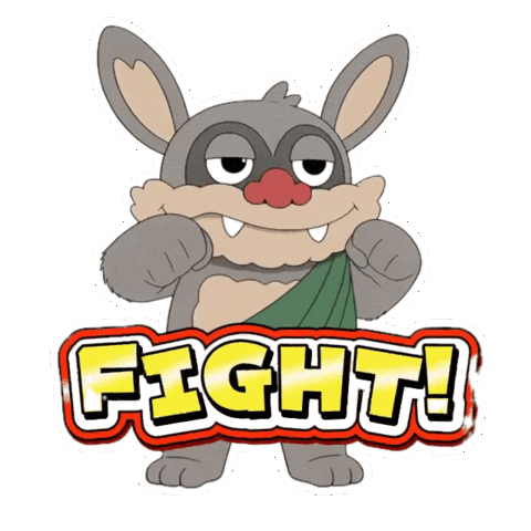 Angry Fight Sticker