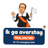 Fine You Win Sticker by Dutch Fluency