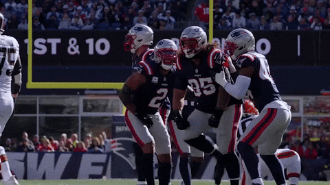 Football Celebration GIF by New England Patriots