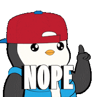 No Way Penguin Sticker by Pudgy Penguins