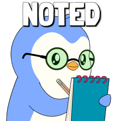 Penguin Studying Sticker by Pudgy Penguins