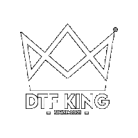 dtf-king logo pink sticker king Sticker