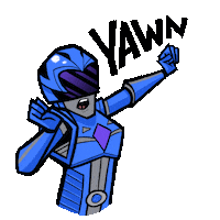 Sleepy Power Rangers Sticker by Lionsgate
