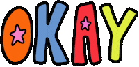 Okay Sticker by Poppy Deyes