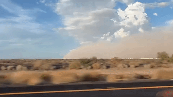Large Dust Storm Lowers Visibility in Southern Arizona
