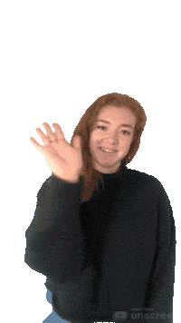 Girl Wave Sticker
