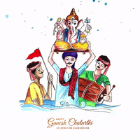 Ganesh Chaturthi India GIF by techshida