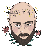thevelvetdust guy beard cutie boyfriend Sticker