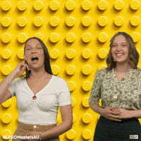 LEGOMastersAU summer lol laugh laughing GIF