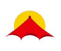 Sunrise Tent Sticker by Latitude Festival