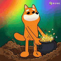 Pot Of Gold Rainbow Gradient GIF by BONK