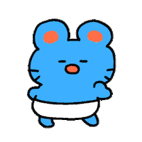 pikuiku rats chido cute dance 쥐 Sticker
