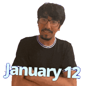 January 12 Sticker