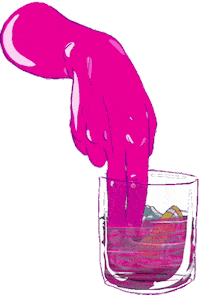 ginvagin glass pepe gin gintonic Sticker