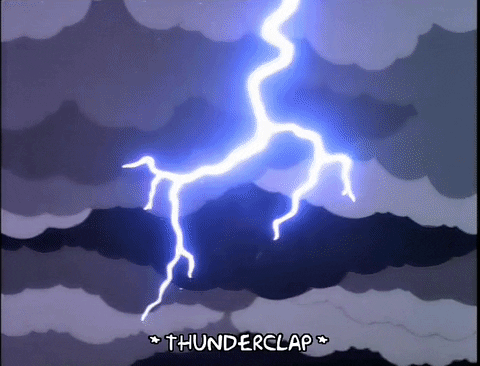 Season 9 Lightning GIF by The Simpsons - Find & Share on GIPHY