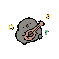yooonGa music guitar rollingstone 윤가 Sticker