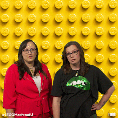 LEGOMastersAU giphyupload whatever eye roll lego GIF