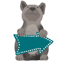 Dog Arrow Sticker by Edgard & Cooper