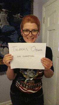 thank you obama GIF by The Standing O