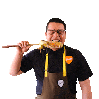 Fun Eating Sticker by Puesto