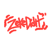Zekedidt Detroit Art Cool Dope Font Texture Zeke Detroitart Red Procreate Sticker