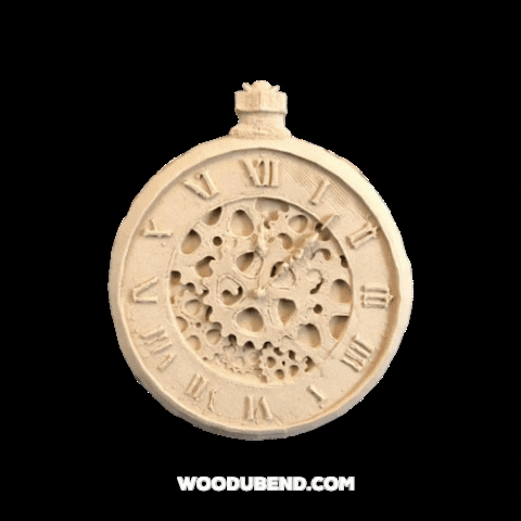 woodubend watch diy clock steampunk GIF