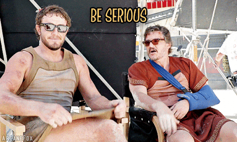 ArcaneFox giphyupload pedro pascal gladiator 2 gladiator ii GIF