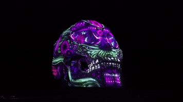 AREA15 art skull projection mapping area15 GIF
