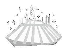 Space Mountain Disneyland Sticker
