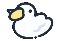 eveoart duck angry duck duck with knife evil duck Sticker