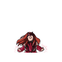 Scarlet Witch Marvel Sticker by Txikito
