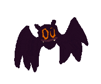 Halloween Bat Sticker by Marianna