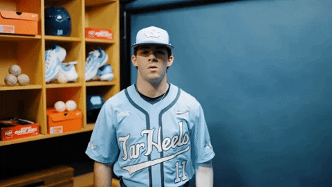 North Carolina Baseball GIF by UNC Tar Heels