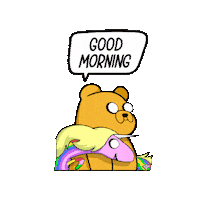 Good Morning Coffee Sticker by SuperRareBears