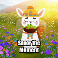 Mindfulness Eating GIF by Llamaozi