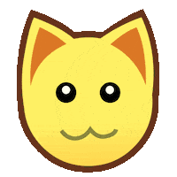 playAnimalJam cat smile sticker smiley Sticker