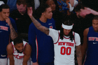 PositiveKnicks lets go come on jordan clarkson positively knicks GIF