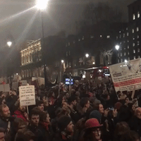 Londoners Flood to Downing Street for Anti-Trump Rally