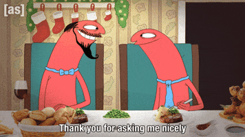 Dinner Thank You GIF by Adult Swim