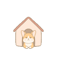 hellopitto home pet quarantine corgi Sticker