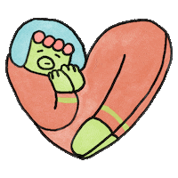 Heart Love Sticker by 배달의민족