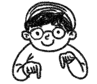 tiferet_sigala point here doodle click Sticker