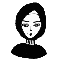 girl muslim Sticker