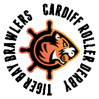 tigerbaybrawlers tiger roller derby cardiff tbb Sticker