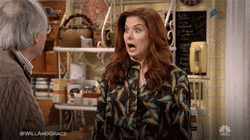 Will And Grace Wow GIF by NBC