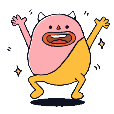 Happy Dance Sticker by Monkiddo
